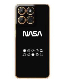 Чехол для Motorola Edge 60 Pro с картинкой «NASA — технический принт» Чехол для Motorola Edge 60 Pro с картинкой «NASA — технический принт»