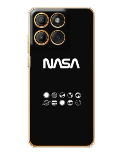 Чехол для Motorola Edge 60 Pro с картинкой «NASA — технический принт» Чехол для Motorola Edge 60 Pro с картинкой «NASA — технический принт»