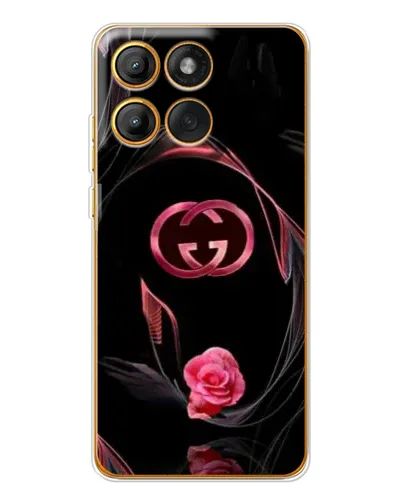 Чехол для Motorola Edge 60 Pro с картинкой «Gucci — неоновая роза» Чехол для Motorola Edge 60 Pro с картинкой «Gucci — неоновая роза»