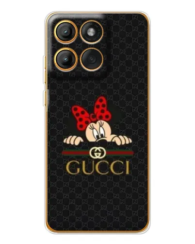 Чехол для Motorola Edge 60 Pro с картинкой «Минни Маус Gucci — черный» Чехол для Motorola Edge 60 Pro с картинкой «Минни Маус Gucci — черный»