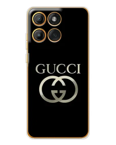 Чехол для Motorola Edge 60 Pro с картинкой «Gucci — золото на черном» Чехол для Motorola Edge 60 Pro с картинкой «Gucci — золото на черном»