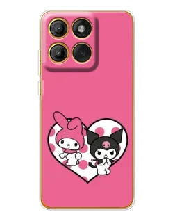 Чехол для Motorola Edge 60 Pro с картинкой «Kuromi и My Melody»