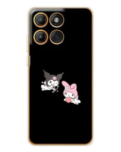 Чехол для Motorola Edge 60 Pro с картинкой «My Melody и Kuromi»