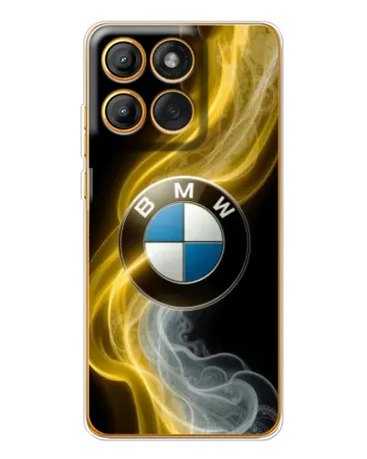 Чехол для Motorola Edge 60 Pro с картинкой «Золотистый дым BMW»