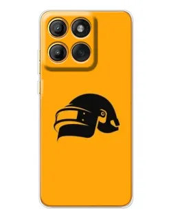 Чехол для Motorola Edge 60 Pro с картинкой «PUBG — золотой шлем»