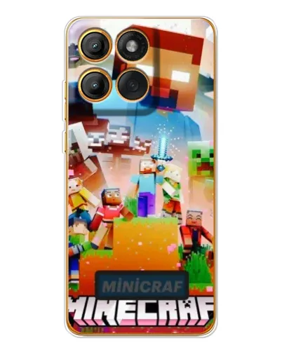Чехол для Motorola Edge 60 Pro с картинкой «Minecraft герои игры» Чехол для Motorola Edge 60 Pro с картинкой «Minecraft герои игры»