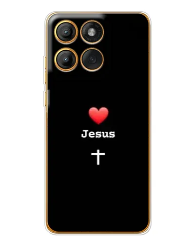 Чехол для Motorola Edge 60 Pro с картинкой «Сердце - Jesus» Чехол для Motorola Edge 60 Pro с картинкой «Сердце - Jesus»