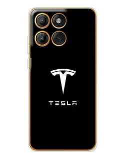 Чохол для Motorola Edge 60 Pro з картинкою «Tesla White Logo» Чохол для Motorola Edge 60 Pro з картинкою «Tesla White Logo»