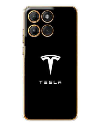 Чохол для Motorola Edge 60 Pro з картинкою «Tesla White Logo» Чохол для Motorola Edge 60 Pro з картинкою «Tesla White Logo»