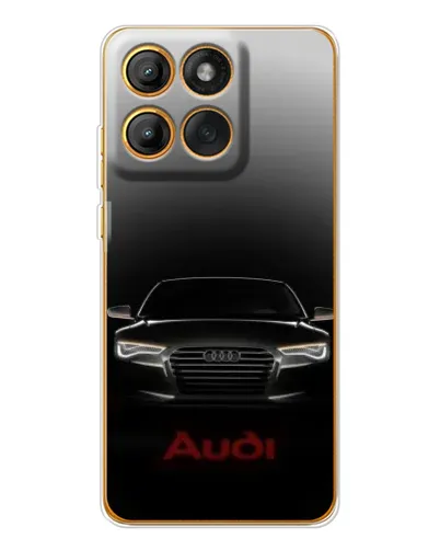 Чехол для Motorola Edge 60 Pro с картинкой «Audi — градиентный контур» Чехол для Motorola Edge 60 Pro с картинкой «Audi — градиентный контур»