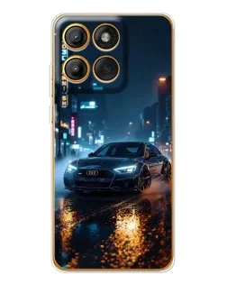 Чохол для Motorola Edge 60 Pro з картинкою «Нічне місто та Audi» Чохол для Motorola Edge 60 Pro з картинкою «Нічне місто та Audi»