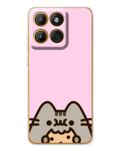 Чехол для Motorola Edge 60 Pro с картинкой «Pusheen и печенье» Чехол для Motorola Edge 60 Pro с картинкой «Pusheen и печенье»