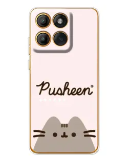 Чехол для Motorola Edge 60 Pro с картинкой «Pusheen логотип» Чехол для Motorola Edge 60 Pro с картинкой «Pusheen логотип»