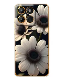 Чехол для Motorola Edge 60 Pro с картинкой «Белые маргаритки макро»
