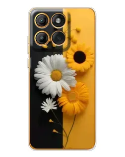 Чехол для Motorola Edge 60 Pro с картинкой «Подсолнух и ромашка»