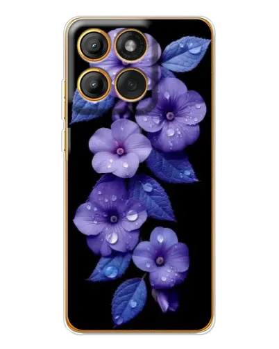 Чехол для Motorola Edge 60 Pro с картинкой «Фиолетовые цветы с росою» Чехол для Motorola Edge 60 Pro с картинкой «Фиолетовые цветы с росою»