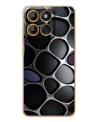 Чехол для Motorola Edge 60 Pro с картинкой «Объемная темная решетка» Чехол для Motorola Edge 60 Pro с картинкой «Объемная темная решетка»