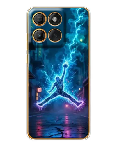 Чохол для Motorola Edge 60 з картинкою «Jordan Gold Jumpman»