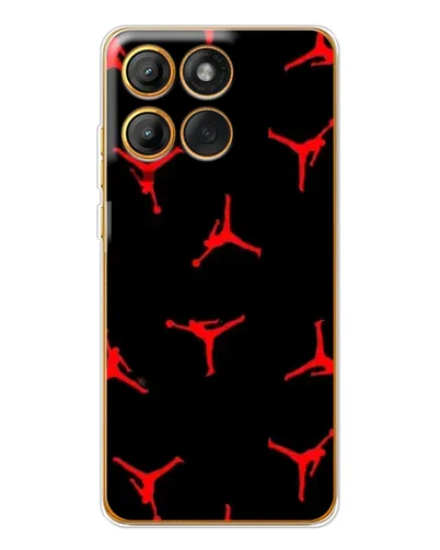 Чохол для Motorola Edge 60 з картинкою «Jordan Red Pattern»