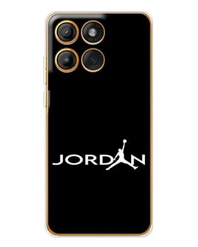 Чохол для Motorola Edge 60 з картинкою «Jordan White Logo»