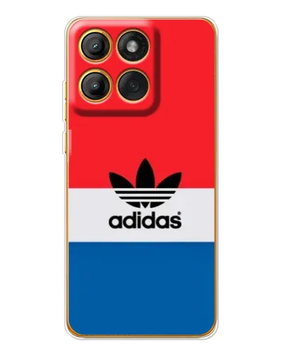Чехол для Motorola Edge 60 с картинкой «Ретро блоки Adidas»