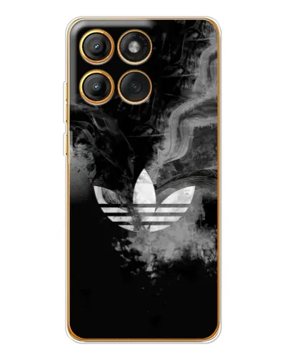Чехол для Motorola Edge 60 с картинкой «Абстрактный дым Adidas»