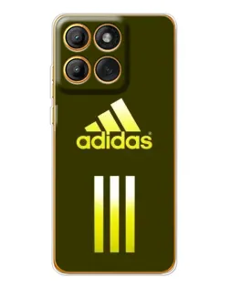Чехол для Motorola Edge 60 с картинкой «Оливковый градиент Adidas»