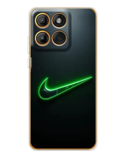 Чохол для Motorola Edge 60 з картинкою «Неоновий контур Nike»