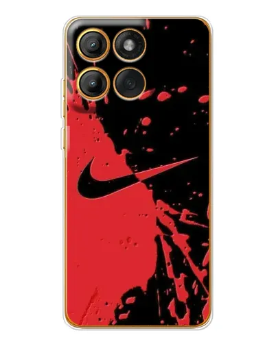 Чохол для Motorola Edge 60 з картинкою «Червоні бризки Nike» Чохол для Motorola Edge 60 з картинкою «Червоні бризки Nike»