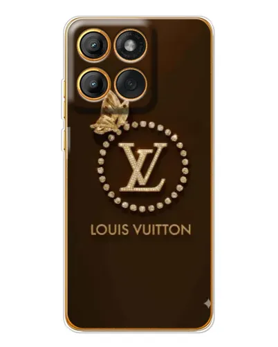 Чохол для Motorola Edge 60 з картинкою «LV — золота печатка»