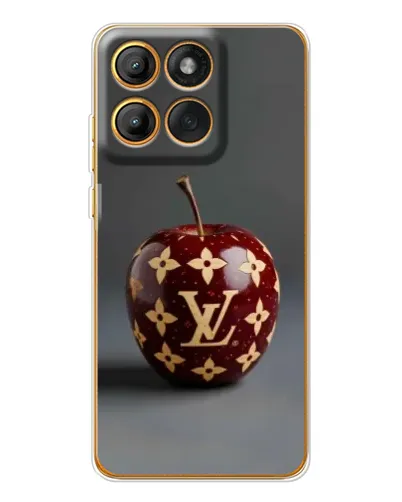 Чохол для Motorola Edge 60 з картинкою «Червоне яблуко LV»