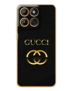 Чохол для Motorola Edge 60 з картинкою «Золотий логотип Gucci»