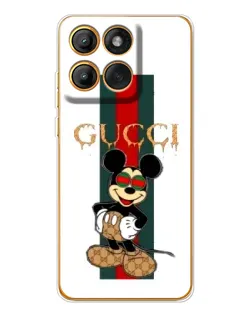 Чохол для Motorola Edge 60 з картинкою «Міккі Маус Gucci — смуги»