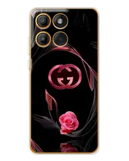Чохол для Motorola Edge 60 з картинкою «Gucci — неонова троянда»