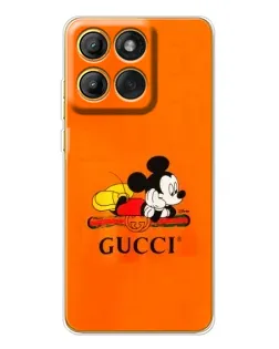 Чохол для Motorola Edge 60 з картинкою «Міккі Маус Gucci — помаранч»