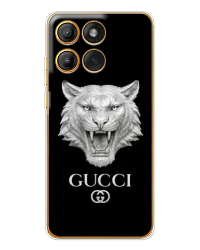 Чехол для Motorola Edge 60 с картинкой «Gucci — серебряный лев» Чехол для Motorola Edge 60 с картинкой «Gucci — серебряный лев»