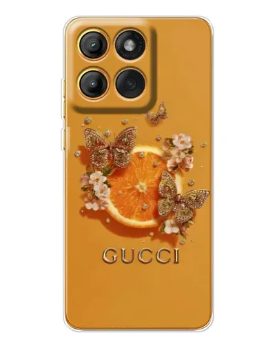 Чехол для Motorola Edge 60 с картинкой «Gucci — золотые бабочки» Чехол для Motorola Edge 60 с картинкой «Gucci — золотые бабочки»