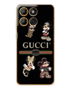 Чохол для Motorola Edge 60 з картинкою «Gucci — герої Disney та монограма»