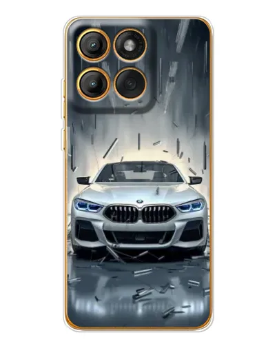 Чехол для Motorola Edge 60 с картинкой «BMW в свете фар»