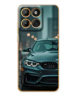 Чехол для Motorola Edge 60 с картинкой «BMW в огнях города»