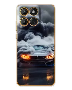 Чехол для Motorola Edge 60 с картинкой «BMW в дыму»