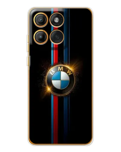 Чехол для Motorola Edge 60 с картинкой «BMW M-Power неон»