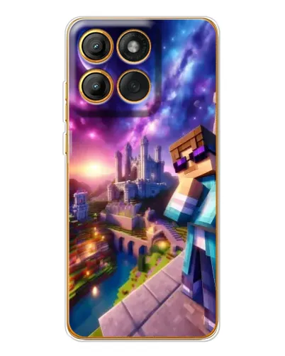 Чехол для Motorola Edge 60 с картинкой «Стив и космос» Чехол для Motorola Edge 60 с картинкой «Стив и космос»