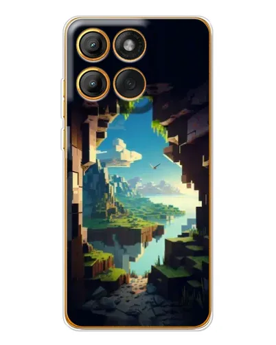 Чехол для Motorola Edge 60 с картинкой «Вид из пещеры» Чехол для Motorola Edge 60 с картинкой «Вид из пещеры»