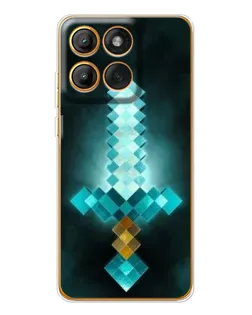 Чехол для Motorola Edge 60 с картинкой «Алмазный меч неон» Чехол для Motorola Edge 60 с картинкой «Алмазный меч неон»