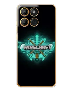 Чехол для Motorola Edge 60 с картинкой «Minecraft Diamond лого» Чехол для Motorola Edge 60 с картинкой «Minecraft Diamond лого»