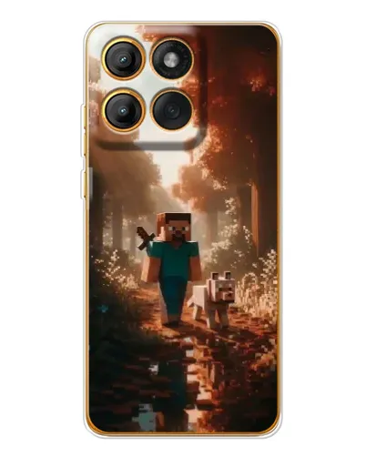 Чехол для Motorola Edge 60 с картинкой «Стив в лесу» Чехол для Motorola Edge 60 с картинкой «Стив в лесу»