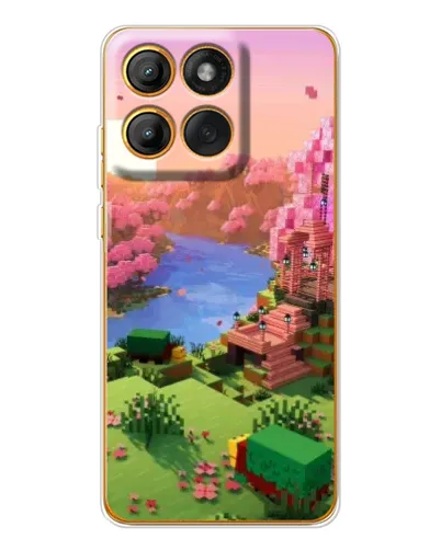 Чехол для Motorola Edge 60 с картинкой «Розовое дерево Minecraft» Чехол для Motorola Edge 60 с картинкой «Розовое дерево Minecraft»