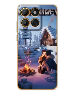 Чехол для Motorola Edge 60 с картинкой «Зимний Minecraft» Чехол для Motorola Edge 60 с картинкой «Зимний Minecraft»