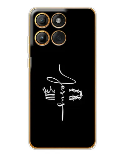 Чехол для Motorola Edge 60 с картинкой «Король Славы Jesus»